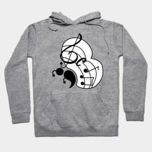 Musical Wings Semicolon Butterfly Hoodie